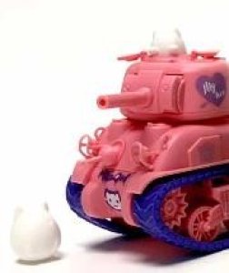 画像2: モンモデル[MENWWP-002s]WWT M4A1シャーマン ピンクカラーバージョン レジンフィギュア付 (2)