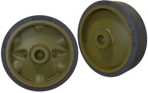 画像2: FuryModels[FM35003]1/35　M5A1軽戦車/M8自走砲用スタンプスポーク(プレス型)転輪セットA (2)