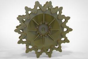 画像2: FuryModels[FM35006]1/35　M3/M3A1/M3A3/M5軽戦車用起動輪14T（後期型） (2)