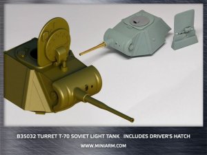 画像1: Miniarm[B35032]1/35 Т-70 WWII Soviet light tank, Turret plus gun barrel(metal) includes driver's hatch (1)