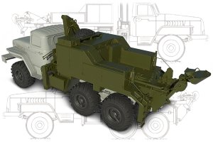 画像2: Miniarm[B35291]1/35 現用 露/ソ ウラル-4320用 MTP A-2技術支援車両コンバージョンセット(ズベズダ用) (2)
