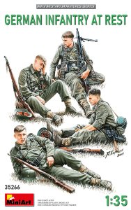 画像1: ミニアート[MA35266]1/35　ドイツ歩兵4体入（休息中） (1)