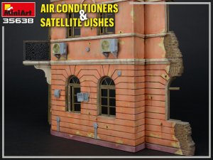 画像3: ミニアート[MA35638]1/35空調機器用室外機と衛星テレビ受信用アンテナ (3)