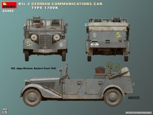 画像13: ミニアート[MA35492]1/35 Kfz.2 ドイツ軍通信車 170VK型 (13)