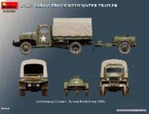画像4: ミニアート[MA53066]1/35 アメリカ軍 G7117 貨物トラックw/水タンク付きトレーラー (4)