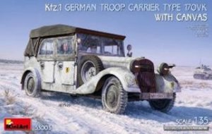画像1: ミニアート[MA53003]1/35 Kfz.1 ドイツ軍兵員輸送車 タイプ170VK（帆布仕様） (1)