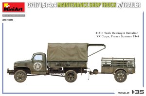 画像4: ミニアート[MA35498]1/35 G7117 1.5t 4x4 整備用トラックw/トレーラー (4)