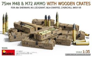 画像1: ミニアート[MA53078]1/35 75mm M48＆M72用弾薬 w/木箱 (1)
