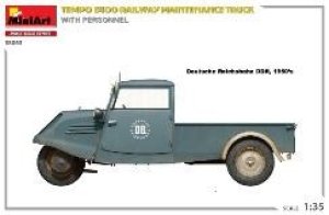 画像2: ミニアート[MA38063]1/35 Tempo E400 鉄道保守トラック(フィギュア4体入) (2)