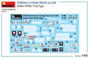 画像2: ミニアート[MA35445]1/35 ドイツ 3tカーゴトラック 3,6-36S 初期型 PmQタイプ (2)
