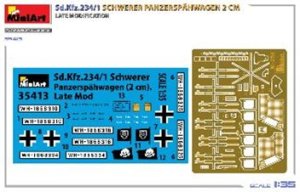 画像8: ミニアート[MA35413]1/35 Sd.Kfz.234/1 重装甲偵察車(2cm砲搭載型) 後期型 (8)