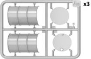画像3: ミニアート[MA24012]1/24 燃料＆オイルドラム缶 1930-50年代セット 2 (3)