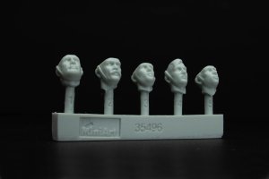 画像2: ミニアート[MA35496]1/35 イギリス戦車跨乗兵(西ヨーロッパ) 頭部レジン製 (2)