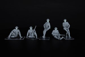 画像3: ミニアート[MA35496]1/35 イギリス戦車跨乗兵(西ヨーロッパ) 頭部レジン製 (3)