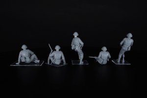 画像5: ミニアート[MA35496]1/35 イギリス戦車跨乗兵(西ヨーロッパ) 頭部レジン製 (5)