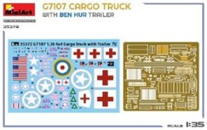 画像2: ミニアート[MA35372]1/35 G7107 貨物トラックw/ベン・ハートレーラー (2)