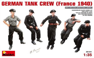 画像1: ミニアート[MA35191]1/35 ドイツ戦車兵（フランス1940）５体入 (1)