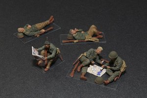 画像3: ミニアート[MA35200]1/35 アメリカ軍歩兵（休息中）５体入 (3)