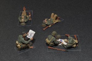 画像2: ミニアート[MA35200]1/35 アメリカ軍歩兵（休息中）５体入 (2)