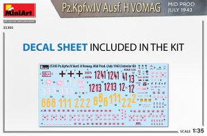 画像2: ミニアート[MA35305]1/35 IV号戦車 H型Vomag社製. 中期型 (1943年7月) フルインテリア (2)