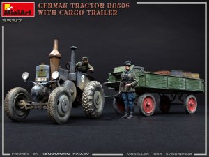 画像11: ミニアート[MA35317]1/35　ドイツトラクターD8506 貨物トレーラー付 (11)