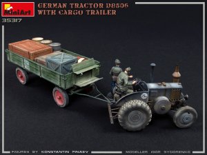 画像8: ミニアート[MA35317]1/35　ドイツトラクターD8506 貨物トレーラー付 (8)