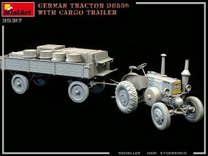 画像18: ミニアート[MA35317]1/35　ドイツトラクターD8506 貨物トレーラー付 (18)