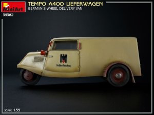 画像9: ミニアート[MA35382]1/35　Tempo A400 リーファーワーゲン ドイツ 配達用三輪バン (9)