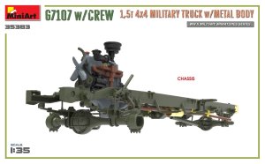 画像19: ミニアート[MA35383]1/35　G7107  1.5t 4X4 カーゴトラック w/METAL BODY　（クルーフィギュア付） (19)