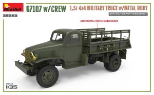 画像4: ミニアート[MA35383]1/35　G7107  1.5t 4X4 カーゴトラック w/METAL BODY　（クルーフィギュア付） (4)