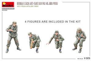 画像3: ミニアート[MA35400]1/35 ドイツ 7.5cm 対戦車砲 PaK 40 中期型 w/砲兵搭乗員 (3)
