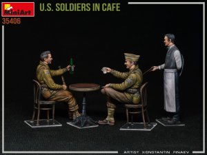 画像2: ミニアート[MA35406]1/35 カフェの米兵　フィギュア3体入 (2)