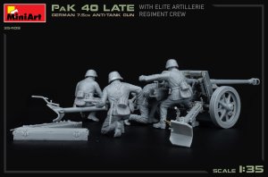 画像9: ミニアート[MA35409]1/35 ドイツ 7.5cm対戦車砲 PaK 40 後期型 精鋭砲兵連隊 (9)
