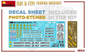 画像10: ミニアート[MA38021]1/35 ロンドン２階建てバスLGOC Bタイプ (10)