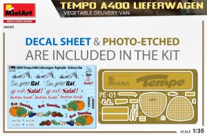画像2: ミニアート[MA38049]1/35 Tempo A400 リーファーワーゲン  野菜配達バン (2)