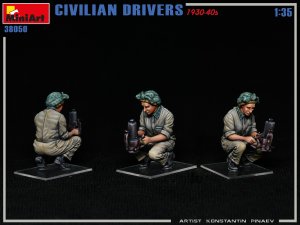画像2: ミニアート[MA38050]1/35 民間ドライバー 1930-40年代4体入 (2)