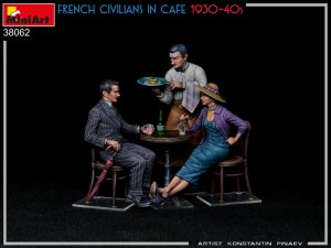 画像5: ミニアート[MA38062]1/35　カフェのフランス市民1930-40年代 フィギュア3体入 (5)