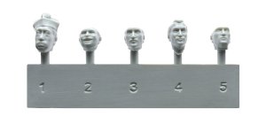 画像2: ミニアート[MA38037]1/35 フランス市民30-'40年代（頭部のみレジン製）５体入 (2)