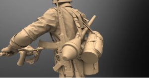 画像16: Mussini（ムッシーニ）[MM010-051]1/10胸像 WWII ドイツ 国防軍オートバイ兵 1944-45年(バストモデル) (16)