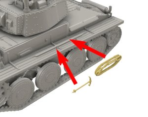 画像8: Mussini（ムッシーニ）[MM072-060]1/72 WWII ドイツ 38(t)戦車(乗員1体付) (8)