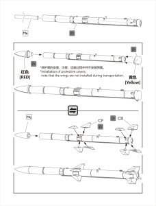 画像4: オレンジホビー[A32-054]1/32 現用 アメリカ空軍AIM-120Cアムラーム 4発入り(各社キット対応) (4)