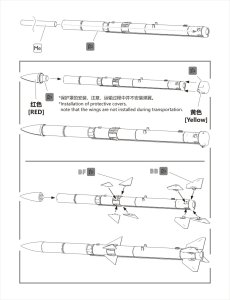 画像3: オレンジホビー[A32-055]1/32 現用 アメリカ空軍AIM-120Bアムラーム 4発入り(各社キット対応) (3)