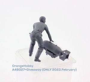 画像8: オレンジホビー[A48-027]1/48 WWII アメリカ海軍 爆弾カート/500ポンド爆弾(3Dプリント製) (8)