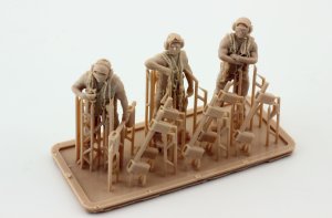 画像4: オレンジホビー[A48-056]1/48 現用 アメリカ海軍空母フライトデッキクルーセット 航空団付き機体整備責任者 (4)