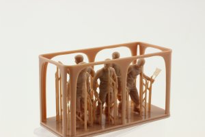 画像4: オレンジホビー[A48-057]1/48 WWII アメリカ海軍 航空母艦 飛行甲板作業員(5体入 3Dプリント製) (4)