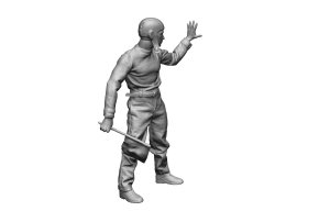 画像7: オレンジホビー[A48-057]1/48 WWII アメリカ海軍 航空母艦 飛行甲板作業員(5体入 3Dプリント製) (7)