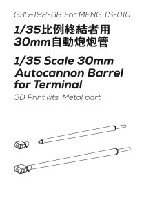 画像2: オレンジホビー[G35-192]1/35 現用 露/ソ BMPT火力支援車用30mm機関砲砲身セット(2本入 モンモデルTS-010用) (2)