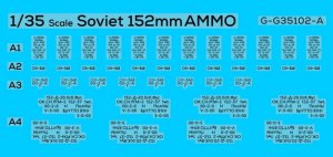 画像5: オレンジホビー[G35-226]1/35 現用 露/ソ 152mm砲弾/弾薬箱セット(4セット入) (5)