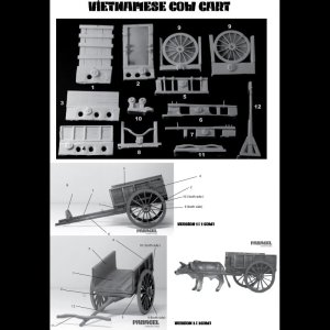 画像3: Paracel Miniatures[AC3510]1/35 ベトナムの牛車セット #2 (3)