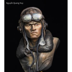 画像2: Paracel Miniatures[BU1001]1/10バスト 現用 ベトナム MiG-17戦闘機パイロット：北の空の守護者「エース7」 (2)